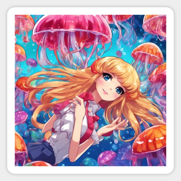 Feel like this Sticker by animegirlnft